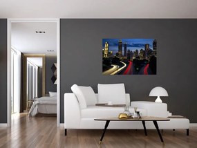 Tablou cu orașul nocturn (90x60 cm)