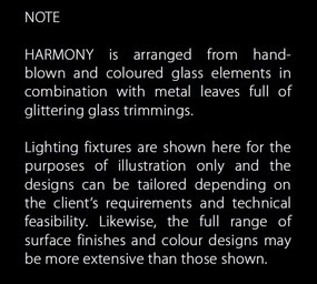 Aplica de perete moderna Vision design LUX Cristal Bohemia Exclusive HARMONY