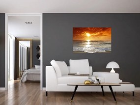 Tablou cu apus de soare din Corsica (90x60 cm)