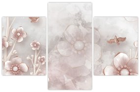 Tablou - Flori roz (90x60 cm)