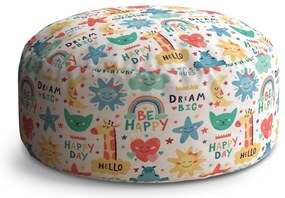 Taburet Circle Happy Day, colorat