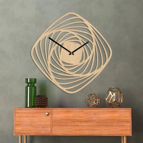 SENTOP | Ceas de perete modern din lemn | SPIRAL