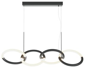 Lustra LED suspendata design modern Node negru