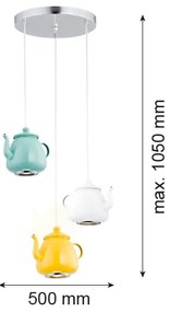 Argon 1326 - Lampa suspendata JAMAJKA 3xGU10/50W/230V