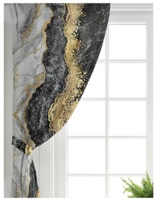 Draperii negre-aurii 2 buc. 140x260 cm – Mila Home