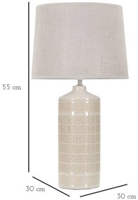 Mauro Ferretti Lampa De Masa Ceramica cm Ø 30X55 | Aosom Romania