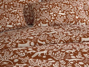 Lenjerie de pat din microfibra FOREST ANIMALS maro Dimensiune lenjerie de pat: 70 x 90 cm | 140 x 220 cm