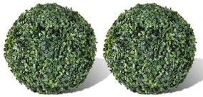 Arbuști ornamentali artificiali bilă pe tulpină,  2 buc., 27 cm