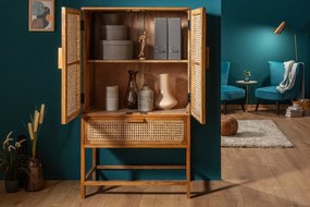 Dulap design oriental din lemn si bambus, Bamboo Lounge 140cm A-39821 VC