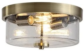Plafoniera baie metal alama antique sticla IP44 Preston 2L