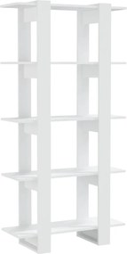 vidaXL Bibliotecă/Separator cameră, alb, 80x30x160 cm, PAL