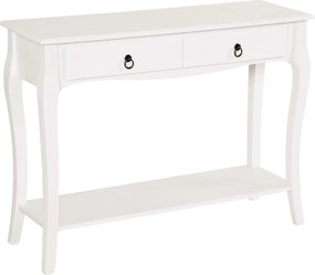 HOMCOM Consolă pentru Hol cu Raft Depozitare și Design Modern, 100x33x75 cm, Alb | Aosom Romania