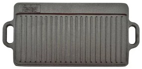 Placa grill BBQ cu două suprafețe 51x24cm, fonta Perfect Home 12014