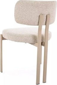 Scaun tapitat Misaki 255 bej deschis/cașmir - H81 cm