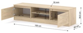 Masă TV Maya 150 (Stejar cremona). 1124949