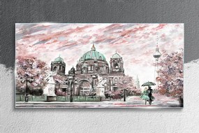 Tablou sticla Catedrala modernă din Berlin