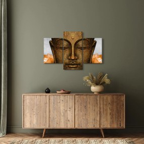 Tablou cu statuie cu detaliu a feței (90x60 cm)