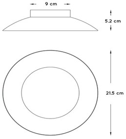 Lucide 79177/06/31 - LED plafoniera FOSKAL LED/6W/230V 21,5 cm alb