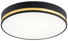 Plafoniera design modern AMORE negru, diametru 35cm