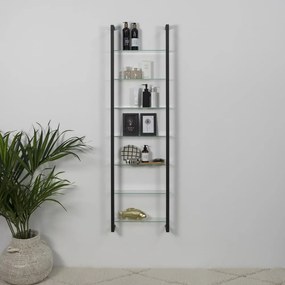 Raft negru din metal 46 cm Cubic – Spinder Design