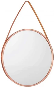 Oglinda de perete rotunda din bronz ROSEA, diametru 45cm
