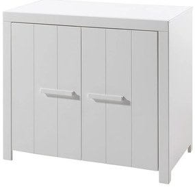 Dulap pentru copii alb din lemn masiv de pin 100x87 cm ERIK – Vipack