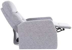 Fotoliu recliner Ares stofa gri Tap.158 H100