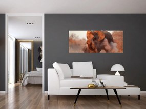 Tablou - Marele elefant african (120x50 cm)