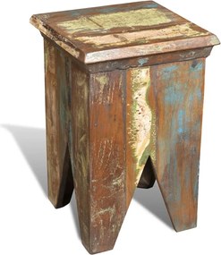 vidaXL Taburet, lemn masiv reciclat