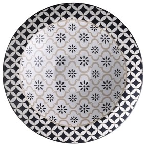 Farfurie adâncă din gresie ceramică Brandani Alhambra II., ø 40 cm