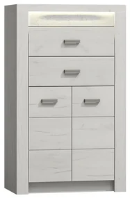 Comodă Nadenas N6 (Stejar craft Alb) . 1103657
