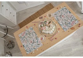 Suporturi de farfurii cu model de Crăciun 2 buc 45x35 cm Pastel Christmas - Butter Kings