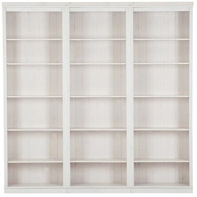 Bibliotecă albă din lemn de pin 222x223 cm Anita – Støraa