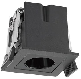 Corp incastrabil cu 1 spot LED BLAU negru