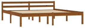 283213 vidaXL Cadru de pat, maro miere, 180 x 200 cm, lemn masiv de pin