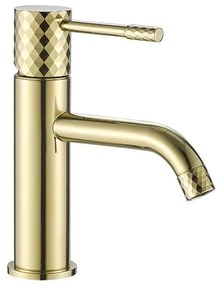 Baterie pentru lavoar Rea Lungo Diamond auriu