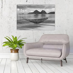 Tablou - Hamac pe plajă (90x60 cm)