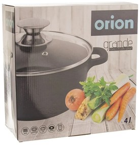 Oală pentru sosuri cu capac din sticlă Orion Grande, diam. 24 cm, 4 l