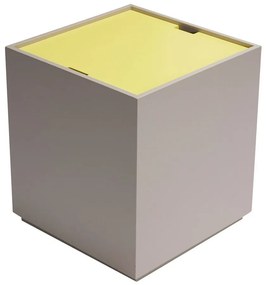 Cufăr galben/gri din lemn masiv de frasin 40x45 cm Vault – Hübsch