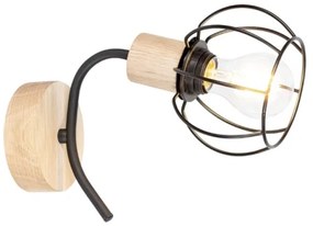 Spot-Light 8224174 - Aplică de perete VIVIANE 1xE27/60W/230V stejar