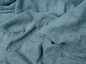 Cearsaf cu elastic din fleece MOLTON petrol 180 x 200 cm