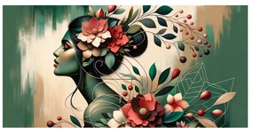 Tablou muză florală