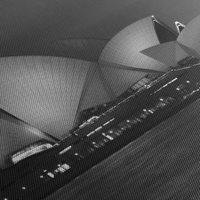 Tablou cu Opera din Sydney (cu ceas) (90x30 cm)