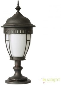 Stalp iluminat exterior din fier forjat, inaltime 60cm, AL 6613