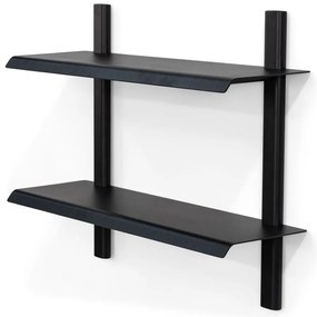 Raft negru etajat din metal 60 cm Hola – Spinder Design