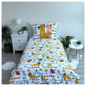 Lenjerie de pat din bumbac Jerry Fabrics Lion King Africa, 140 x 200 cm, 70 x 90 cm