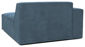 Modul pentru canapea albastru cu tapițerie din catifea reiată (cu colț pe partea stângă ) Sting – Scandic