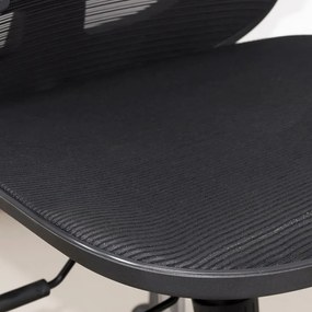 Scaun ergonomic SYYT 9509 negru, mesh complet și șezut reglabil