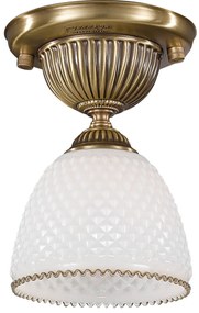 Plafoniera clasica design italian din alama si sticla 8601 RA-PL. 8601/1