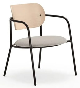 Fotoliu gri deschis în decor de frasin Eclipse - Teulat